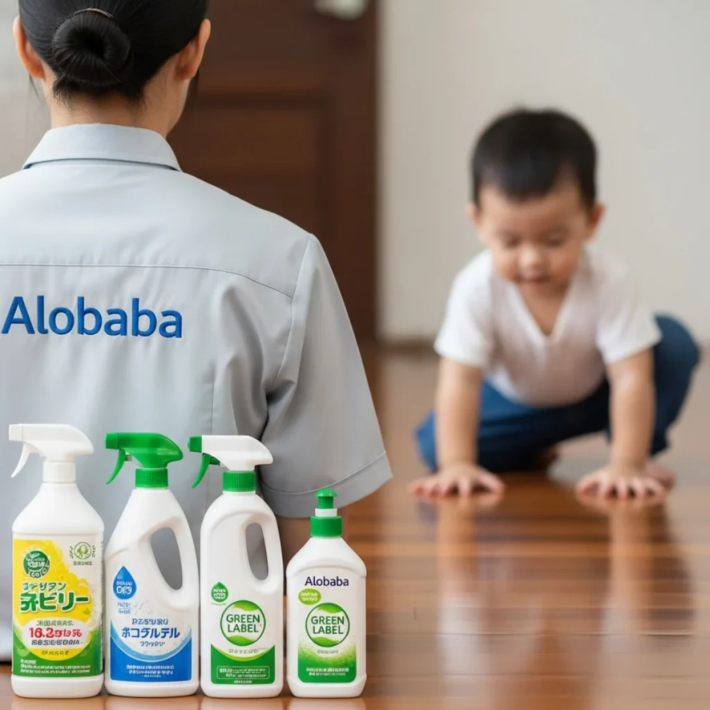 Sử dụng hóa chất vệ sinh an toàn đạt chuẩn Green Label cho gia đình có trẻ nhỏ