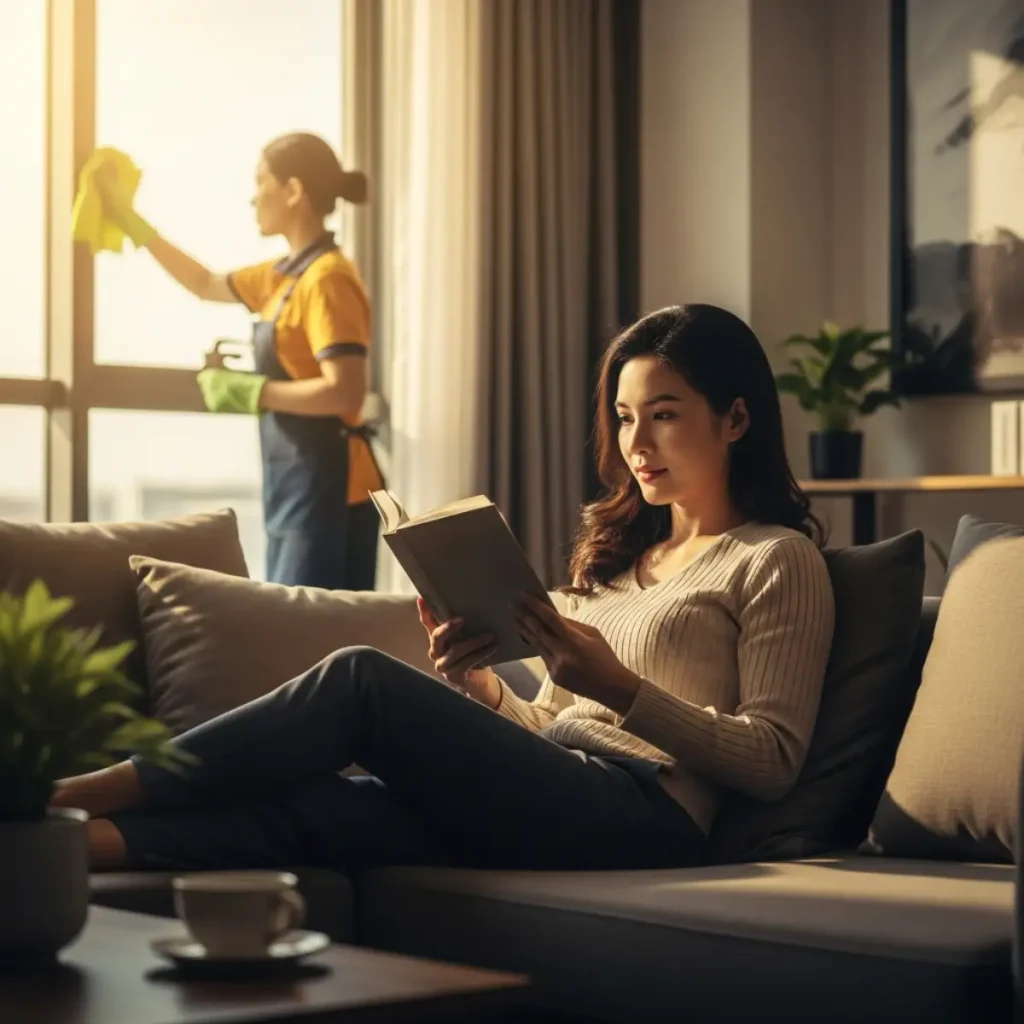 Khách hàng hài lòng với dịch vụ giúp việc theo giờ tại Hà Nội