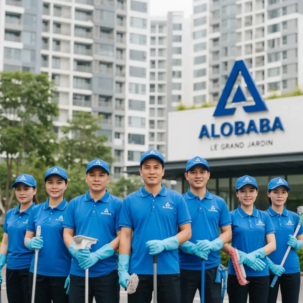 Dịch vụ vệ sinh chuyên nghiệp ALOBABA tại khu đô thị Le Grand Jardin và Hope Residence Sài Đồng