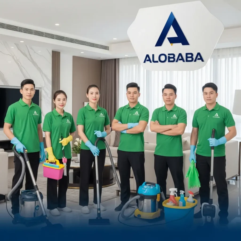 Dịch vụ vệ sinh chuyên nghiệp ALOBABA tại Northern Diamond Long Biên