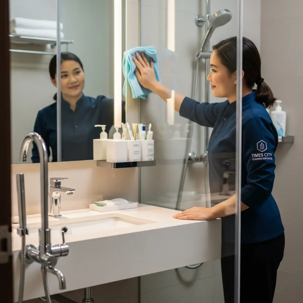 Căn hộ Times City sạch bóng sau khi sử dụng dịch vụ ALOBABA